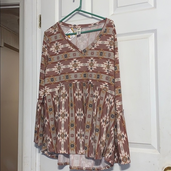 NWT 2xl Sew in Love babydoll top - Picture 1 of 1